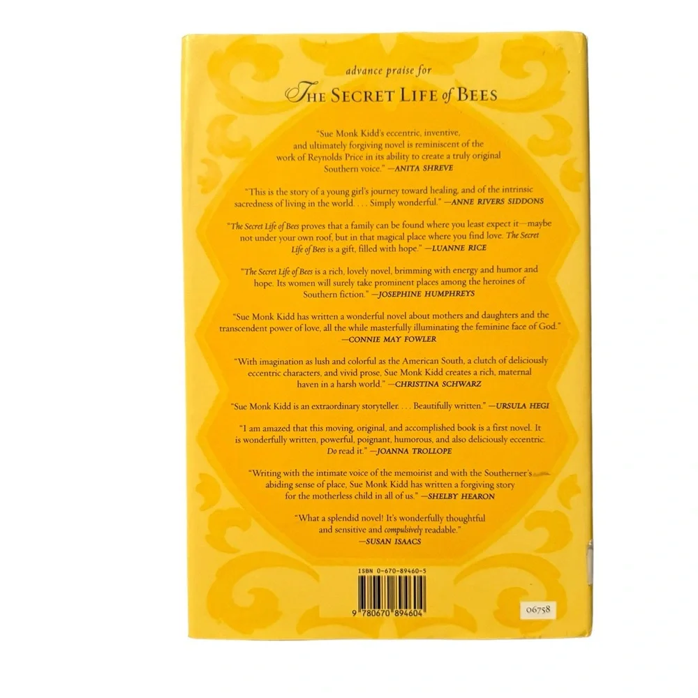 (Book) “The Secret Life Of Bees,” By Sue Monk Kidd.